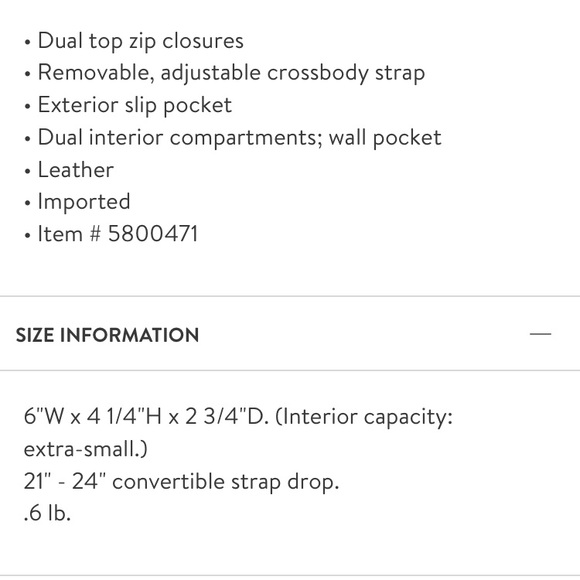 Last price Tory Burch perry Bombe camera bag - Picture 9 of 9